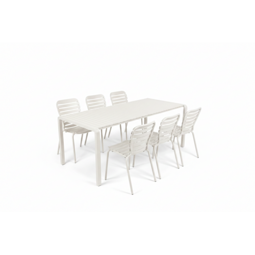 Zuiver Tuinset Vondel - Clay (Tafel & 6 Stoelen)
