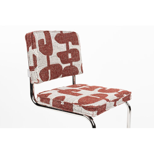 Zuiver Ridge Stoel - Deco Symbols Rood