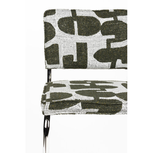 Zuiver Ridge Kink Stoel - Deco Symbols Groen
