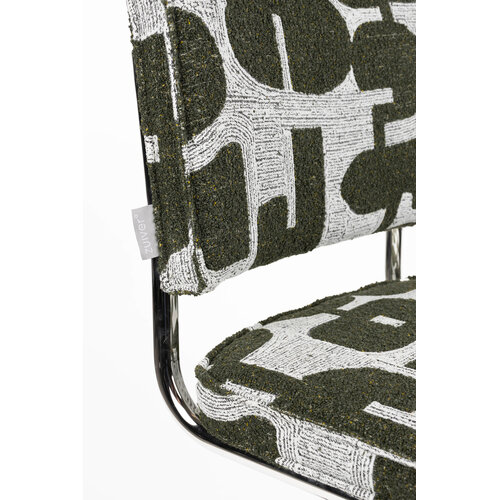 Zuiver Ridge Kink Stoel - Deco Symbols Groen