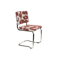 Ridge Kink Stoel - Deco Symbols Rood