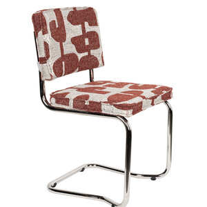 Zuiver Ridge Kink Stoel - Deco Symbols Rood