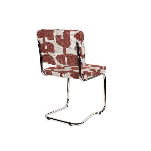 Zuiver Ridge Kink Stoel - Deco Symbols Rood