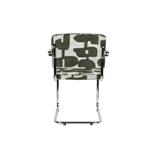 Zuiver Ridge Armstoel - Deco Symbols Groen
