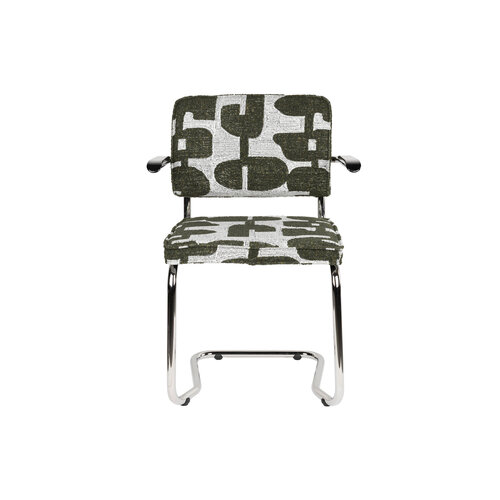 Zuiver Ridge Kink Armstoel - Deco Symbols Groen
