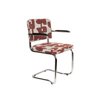 Ridge Kink Armstoel - Deco Symbols Rood