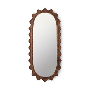 HKliving Ripple Spiegel - Hout