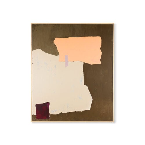 HKliving Framed Artwork - Mustard/Nude