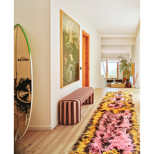 HKliving Vloerkleed Fluffy Loper - South Beach 80 x 360 cm