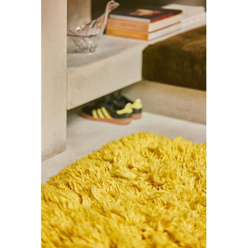 HKliving Fluffy Vloerkleed - Yellow 150 x 240 cm