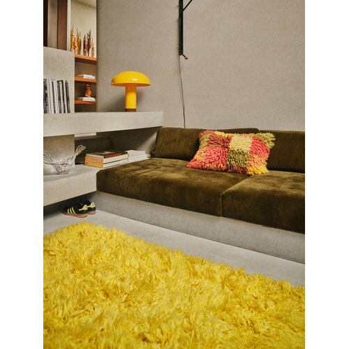 HKliving Fluffy Vloerkleed - Yellow 150 x 240 cm