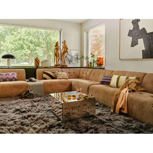 HKliving Fluffy Vloerkleed - Espresso 200 x 300 cm