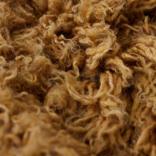 HKliving Fluffy Vloerkleed Rond - Caramel ∅ 200 cm