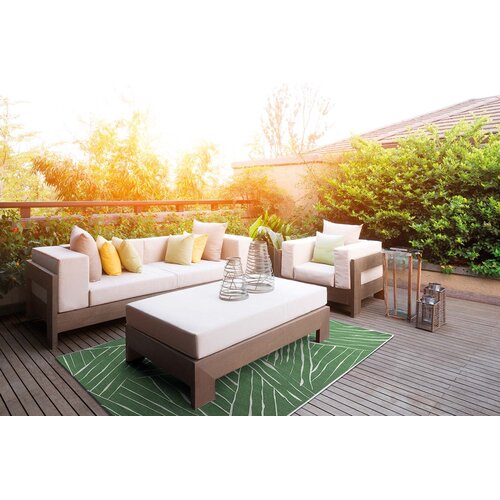 Acsento Indoor/Outdoor Vloerkleed Freek - Green 200 x 300 cm Acsento Indoor/Outdoor Vloerkleed Freek - Green 200 x 300 cm