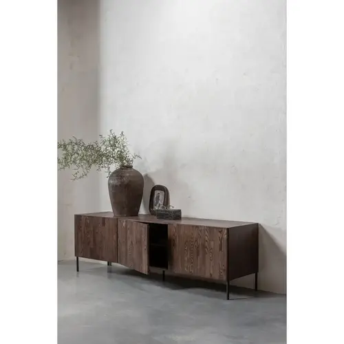 Woood TV-Meubel Bono Gravure - Bruin 180 cm Woood TV-Meubel Bono Gravure - Bruin 180 cm