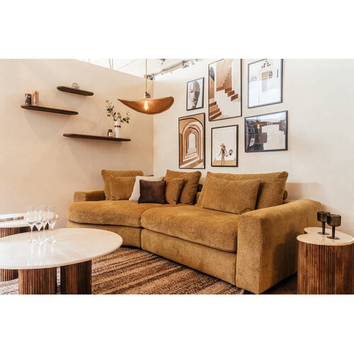 COMF Collection Zetel Toulouse - Opstelling: Eiland links + 1,5-zit XL + Arm A XL rechts - Stof: Morgan Mosterd (cat. D) COMF Collection Zetel Toulouse - Opstelling: Eiland links + 1,5-zit XL + Arm A XL rechts - Stof: Morgan Mosterd (cat. D)