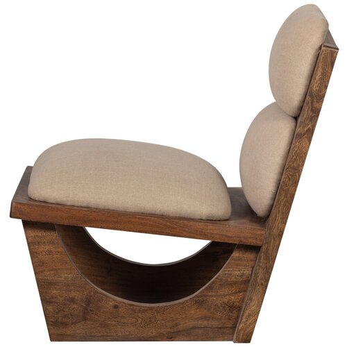 Woood Opulent Fauteuil - Bouclé/Hout Naturel Woood Opulent Fauteuil - Bouclé/Hout Naturel