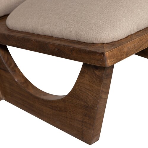 Woood Opulent Fauteuil - Bouclé/Hout Naturel Woood Opulent Fauteuil - Bouclé/Hout Naturel