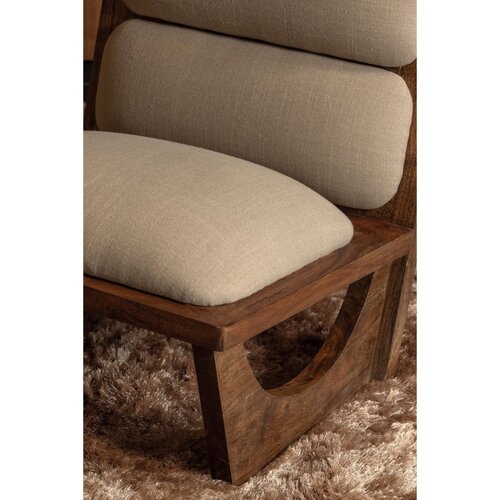 Woood Opulent Fauteuil - Bouclé/Hout Naturel Woood Opulent Fauteuil - Bouclé/Hout Naturel