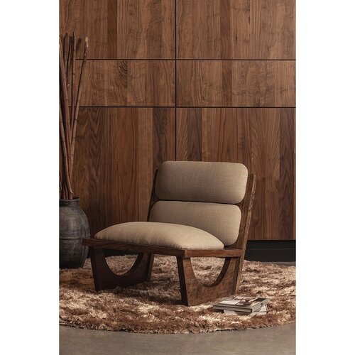 Woood Opulent Fauteuil - Bouclé/Hout Naturel Woood Opulent Fauteuil - Bouclé/Hout Naturel