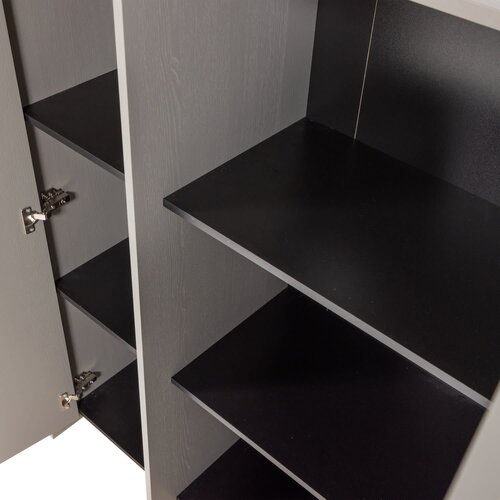 Woood Brock Kast met 2 deuren - Warmgrijs Woood Brock Kast met 2 deuren - Warmgrijs