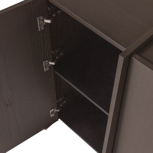 Woood Brock Kast met 2 deuren - Middenbruin Woood Brock Kast met 2 deuren - Middenbruin