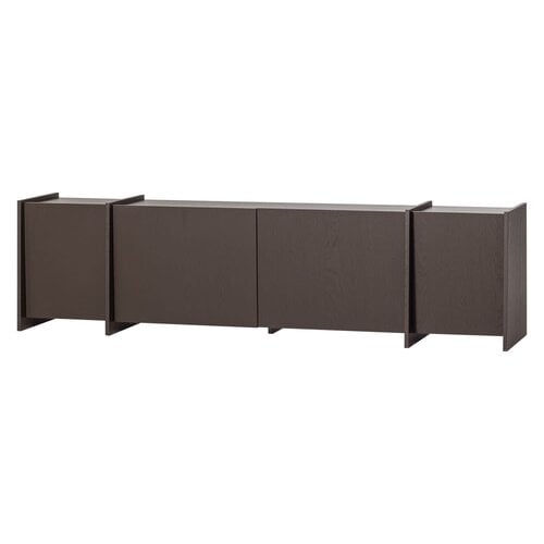Woood Brock Tv Meubel 200 cm - Middenbruin Woood Brock Tv Meubel 200 cm - Middenbruin