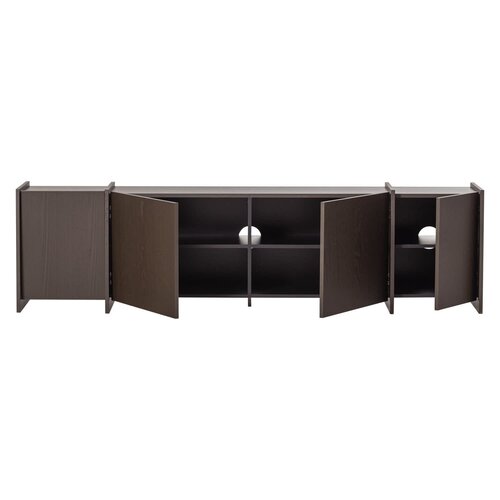 Woood Brock Tv Meubel 200 cm - Middenbruin Woood Brock Tv Meubel 200 cm - Middenbruin