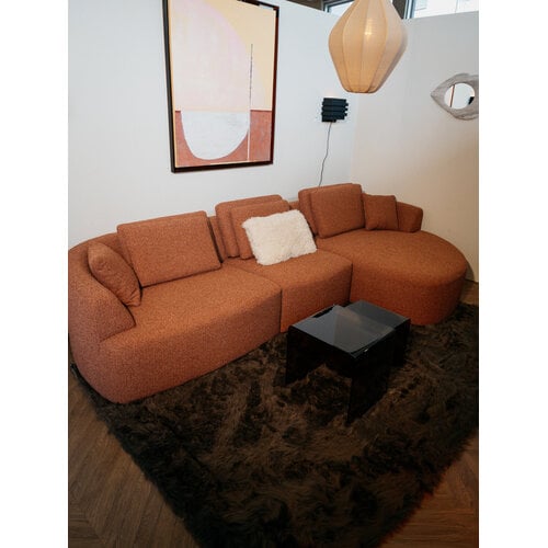 COMF Collection Zetel Cobble - Opstelling: 1,5-zit (arm links) + 1-zit (zonder arm) + Divan rond (rechts) - Stof: Daisy 128 (cat. E) COMF Collection Zetel Cobble - Opstelling: 1,5-zit (arm links) + 1-zit (zonder arm) + Divan rond (rechts) - Stof: Daisy 128 (cat. E)