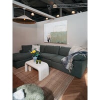 Zetel Isla - Opstelling: Longchair (links) + 1,5-zit (zonder arm) + 1,5-zit (arm rechts) - Stof: Natura 78 (cat. C)