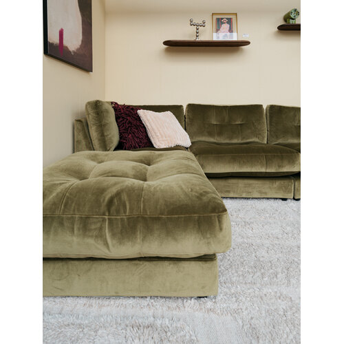 COMF Collection Oslo Zetel: Opstelling: 1-zit (zonder armen) + hoekelement + 2x 1-zit (zonder armen) + hocker 95 x 95 cm - Stof Juke 59 (Cat. E) COMF Collection Oslo Zetel: Opstelling: 1-zit (zonder armen) + hoekelement + 2x 1-zit (zonder armen) + hocker 95 x 95 cm - Stof Juke 59 (Cat. E)