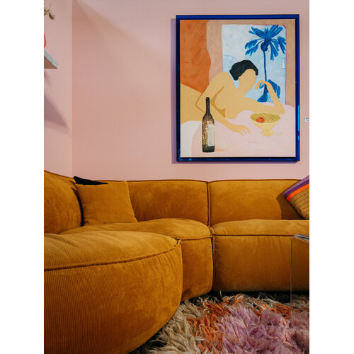 COMF Collection Havana Zetel - Opstelling: Hoek (rond) + Hoekelement (trapeze) + 1-zit zonder armen + Hoek (rond) - in Stof: Cord , kleur 403 (cat. C) COMF Collection Havana Zetel - Opstelling: Hoek (rond) + Hoekelement (trapeze) + 1-zit zonder armen + Hoek (rond) - in Stof: Cord , kleur 403 (cat. C)