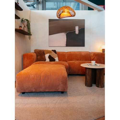 COMF Collection Zetel Snug - 1,5-zit XL links + 1,5-zit arm rechts + Hocker 100 x 100 cm - Stof: Soop 41 (Cat. B)