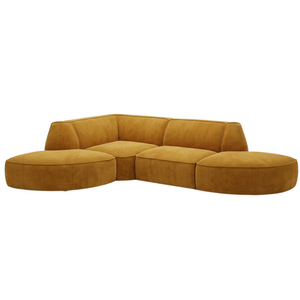 COMF Collection Havana Zetel - Opstelling: Hoek (rond) + Hoekelement (trapeze) + 1-zit zonder armen + Hoek (rond) - in Stof: Cord , kleur 403 (cat. C) COMF Collection Havana Zetel - Opstelling: Hoek (rond) + Hoekelement (trapeze) + 1-zit zonder armen + Hoek (rond) - in Stof: Cord , kleur 403 (cat. C)