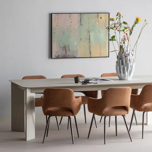 Woood Tablo: Eettafel Afgerond Dakargrau - 240 x 100 cm Woood Tablo: Eettafel Afgerond Dakargrau - 240 x 100 cm