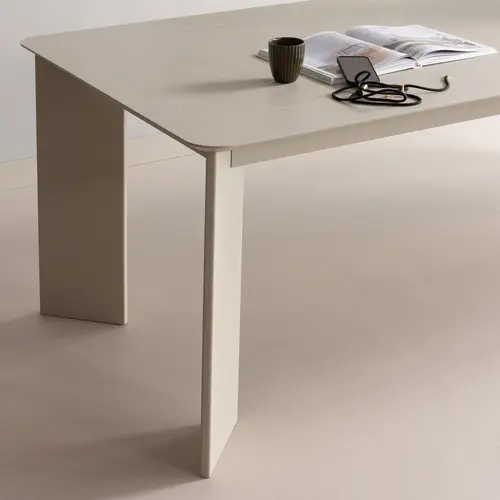Woood Tablo: Eettafel Afgerond Dakargrau - 240 x 100 cm Woood Tablo: Eettafel Afgerond Dakargrau - 240 x 100 cm