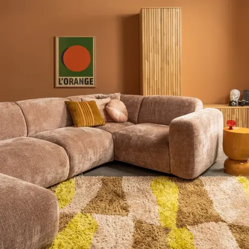 Woood Vloerkleed Musa - Naturel & Geel 170 x 240 cm