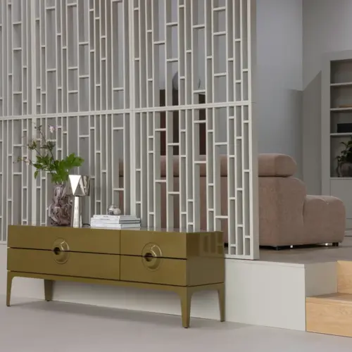Woood TV-Meubel Merge - Honinggeel