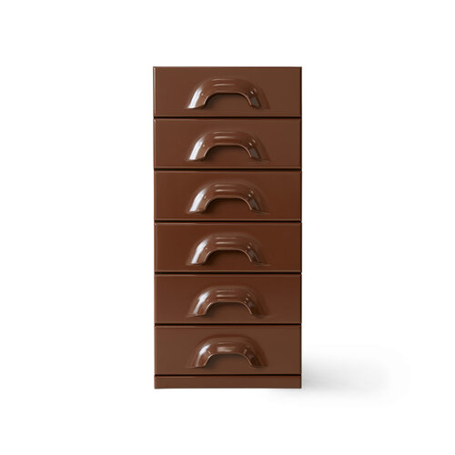 HKliving Ladekast met 6 Lades - Chocolate HKliving Ladekast met 6 Lades - Chocolate