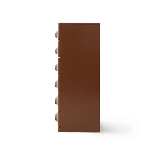 HKliving Ladekast met 6 Lades - Chocolate HKliving Ladekast met 6 Lades - Chocolate