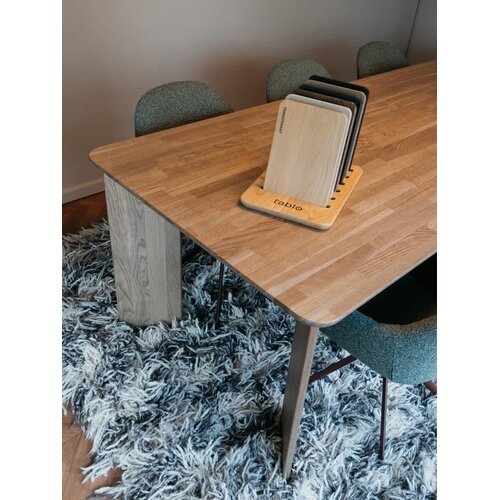 Woood Tablo: Eettafel Afgerond Cashmere Brown - 240 x 100 cm