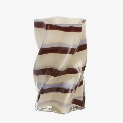 Madam Stoltz Twisted Vase - Stripes Madam Stoltz Twisted Vase - Stripes