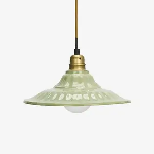 Madam Stoltz Hanglamp Emaille - Green