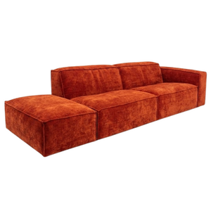 COMF Collection Lima Zetel - Opstelling: Hocker 105 x 70 cm + 1,5-zit (zonder armen) + 1,5-zit (arm rechts) - Stof: Levis 25 (cat. E) COMF Collection Lima Zetel - Opstelling: Hocker 105 x 70 cm + 1,5-zit (zonder armen) + 1,5-zit (arm rechts) - Stof: Levis 25 (cat. E)