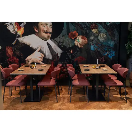 Woood Tablo: Eettafel Recht Cashmere Brown - 120 x 80 cm