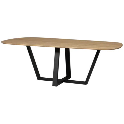 Woood Tablo: Eettafel Organisch Transparant - 220 x 100 cm