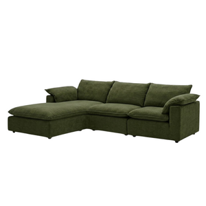COMF Collection Zetel Isla - Opstelling: Longchair (links) + 1,5-zit (zonder arm) + 1,5-zit (arm rechts) - Stof: Natura 78 (cat. C) COMF Collection Zetel Isla - Opstelling: Longchair (links) + 1,5-zit (zonder arm) + 1,5-zit (arm rechts) - Stof: Natura 78 (cat. C)