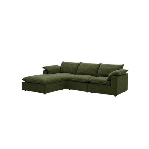 COMF Collection Zetel Isla - Opstelling: Longchair (links) + 1,5-zit (zonder arm) + 1,5-zit (arm rechts) - Stof: Natura 78 (cat. C) COMF Collection Zetel Isla - Opstelling: Longchair (links) + 1,5-zit (zonder arm) + 1,5-zit (arm rechts) - Stof: Natura 78 (cat. C)