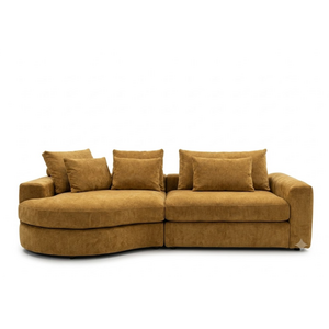 COMF Collection Zetel Toulouse - Opstelling: Eiland links + 1,5-zit XL + Arm A XL rechts - Stof: Morgan Mosterd (cat. D) COMF Collection Zetel Toulouse - Opstelling: Eiland links + 1,5-zit XL + Arm A XL rechts - Stof: Morgan Mosterd (cat. D)