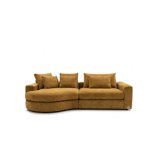 COMF Collection Zetel Toulouse - Opstelling: Eiland links + 1,5-zit XL + Arm A XL rechts - Stof: Morgan Mosterd (cat. D) COMF Collection Zetel Toulouse - Opstelling: Eiland links + 1,5-zit XL + Arm A XL rechts - Stof: Morgan Mosterd (cat. D)